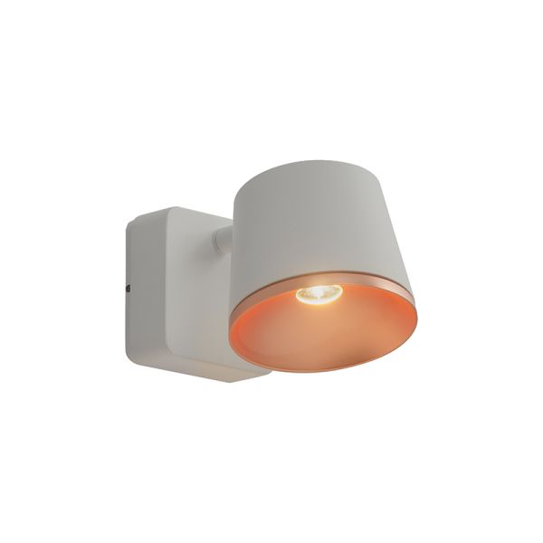 Aplique LED Drone regulable blanco cobre