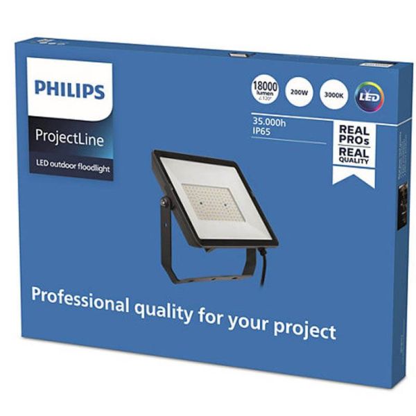 Caja Foco LED para exterior 200W ProjectLine 18.000Lm IP65 8719514954489 Philips | LeonLeds