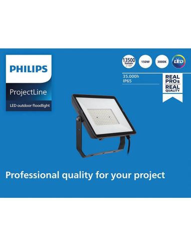 Proyector Foco LED 150W de exterior ProjectLine 14.250Lm IP65 8719514954472 Philips | LeonLeds