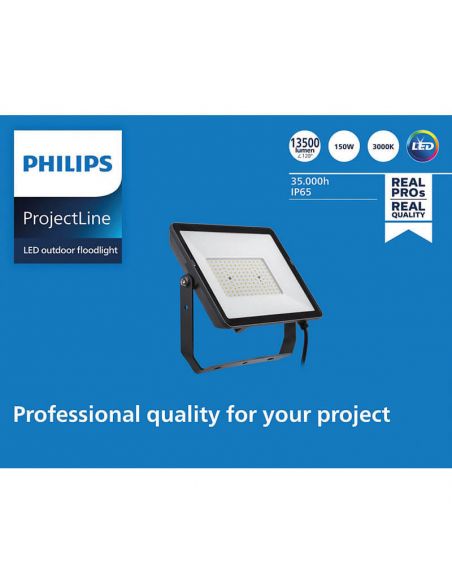 Proyector Foco LED 150W de exterior ProjectLine 14.250Lm IP65 8719514954472 Philips | LeonLeds
