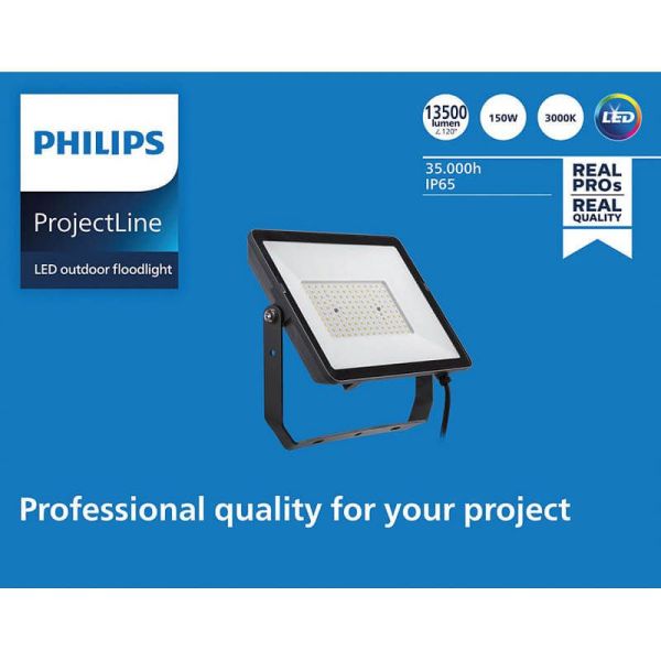 Spot LED d'extérieur 150W ProjectLine 14 250Lm IP65 8719514954472 Philips | leonleds