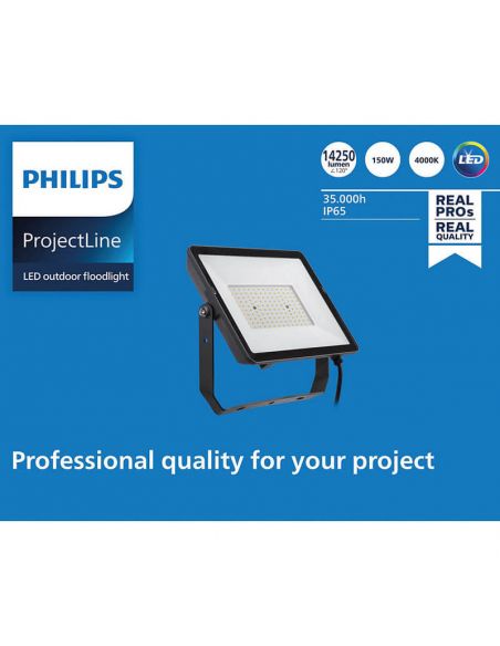 Proyector Foco LED 150W de exterior ProjectLine 14.250Lm IP65 8719514954571 Philips | LeonLeds