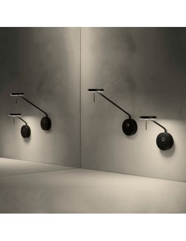 Luz de parede LED Invisible preta pequena ambiente