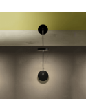 Aplique LED Invisible Wall Fixture negro pequeño Leds c4