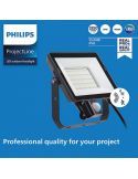 Foco LED 30W para exterior con sensor de movimiento ProjectLine 2850Lm IP65 Philips 8719514954533 | LeonLeds
