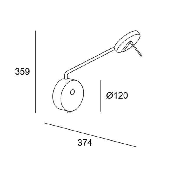 Aplique de pared LED Invisible Wall Fixture grande medidas