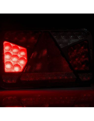 Feu arrière LED avec triangle 12V-36V Hermétique FT-370 Fristom | leonleds