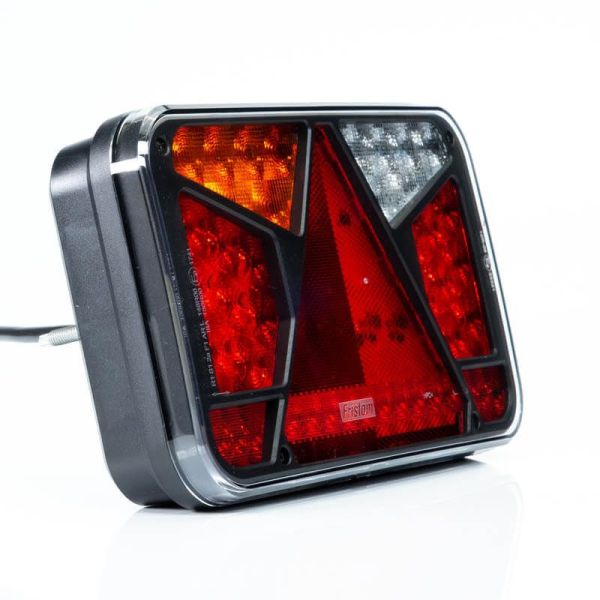 Lanterna traseira de LED com triângulo 12V-36V Hermetic FT-370 Fristom | leonleds