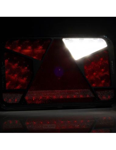 Piloto Trasero LED con triangulo 12V-36V Hermético FT-370 Fristom | LeonLeds