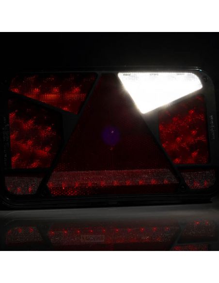 Feu arrière LED avec triangle 12V-36V Hermétique FT-370 Fristom | leonleds