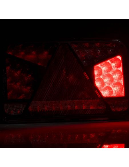 Feu arrière LED avec triangle 12V-36V Hermétique FT-370 Fristom | leonleds