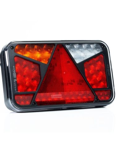 Lanterna traseira de LED com triângulo 12V-36V Hermetic FT-370 Fristom | leonleds
