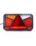 Feu arrière LED avec triangle 12V-36V Hermétique FT-370 Fristom | leonleds