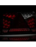 Feu arrière LED avec triangle 12V-36V Hermétique FT-370 Fristom | leonleds