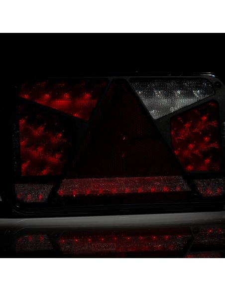Piloto Trasero LED con triangulo 12V-36V Hermético FT-370 Fristom | LeonLeds