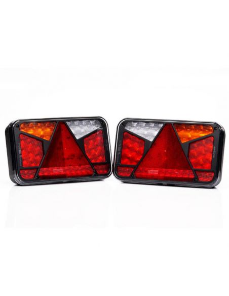 Pareja de Piloto Trasero LED con triangulo 12V-36V Hermético FT-370 Fristom | LeonLeds