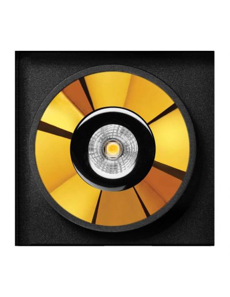 Black Foster Trimless Preto e Dourado da ArkosLight | LeonLeds