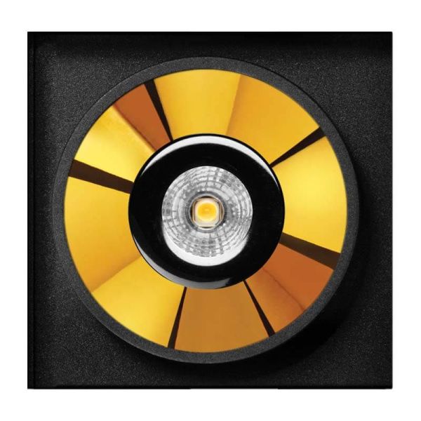 Black Foster Trimless Negro y Dorado de ArkosLight | LeonLeds