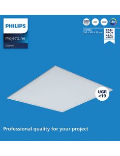 Painel LED 60x60Cm UGR19 3.200Lm 4.000K 36W especial para escritórios ProjectLine 8719514955295 Philips | leonleds 2
