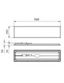 Dimensiones Panel LED 120X30Cm 3.400Lm 4.000K 34W ProjectLine 8719514955318 Philips | LeonLeds