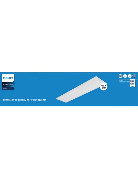 Panel LED 120X30Cm UGR19 3.200Lm 4.000K 36W ProjectLine 8719514955325 Philips | LeonLeds