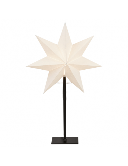 Estrela de mesa LED branca Frozen feita de papel