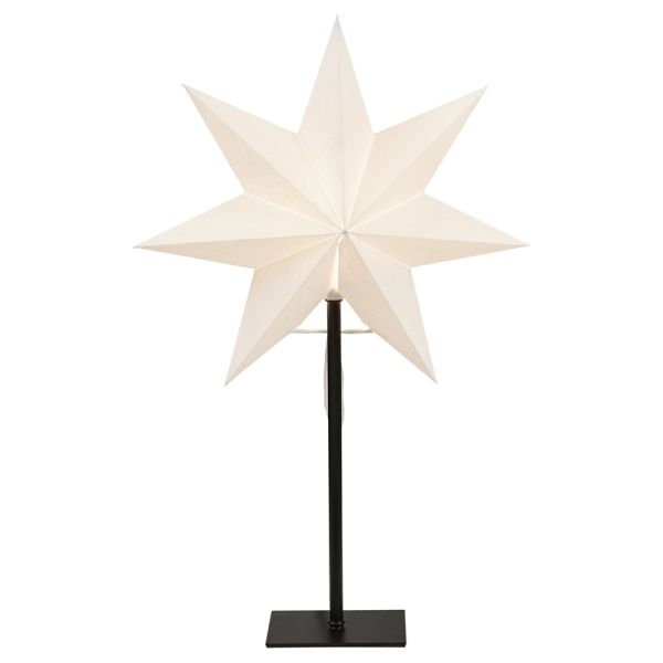 Estrela de mesa LED branca Frozen feita de papel