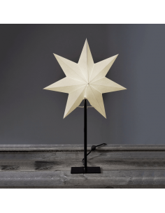 Estrela de mesa LED branca Frozen feita de papel 2