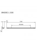 Dimensiones Regleta LED lineal de 120Cm para interior blanca 30W ProjectLine Philips | LeonLeds