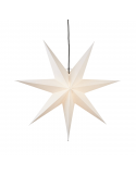 Estrella colgante de papel blanca con luz Frozen