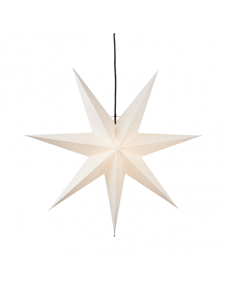 Estrella colgante de papel blanca con luz Frozen