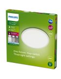 Plafón LED exterior redondo extraplano SuperSlim Blanco | LeonLeds