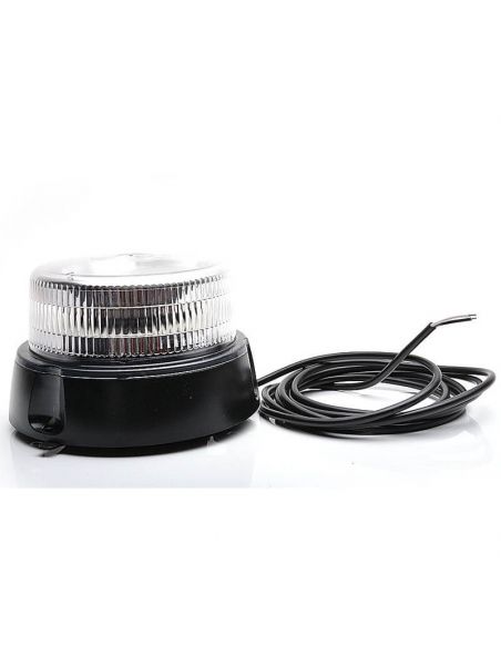 Rotativo Led transparente Magnético con 3 metros de cable 1 Programa de luz IP68 866.9D Was | LeonLeds