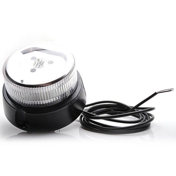 Rotativo Led transparente Magnético con 3 metros de cable 1 Programa de luz IP68 866.9D | LeonLeds