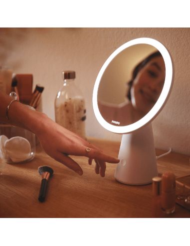 Espejo LED de maquillaje Mirror DSK 205 rosa ambiente touch