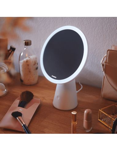 Espejo con luz LED maquillaje blanco Mirror DSK205 regulable ambiente