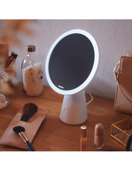 Miroir avec lumière LED maquillage blanc Miroir DSK205 environnement réglable