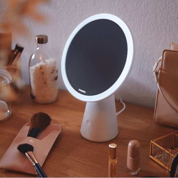 Miroir avec lumière LED maquillage blanc Miroir DSK205 environnement réglable