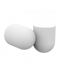 Aplique de pared orientabe Ios blanco
