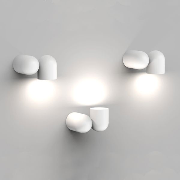 Aplique de pared orientabe Ios blanco luces