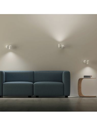 Candeeiro de parede ajustável Ios branco ambiente