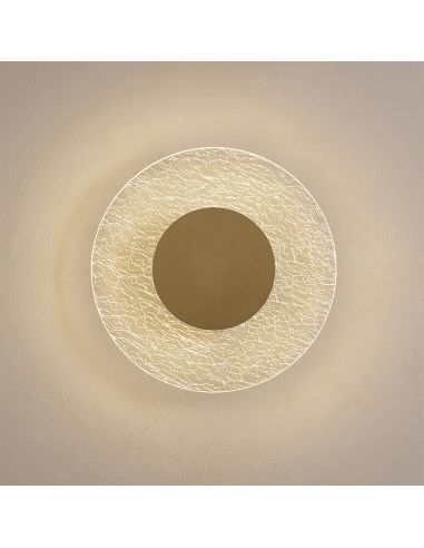 Aplique LED de pared Jewel Oro pequeño  Mantra