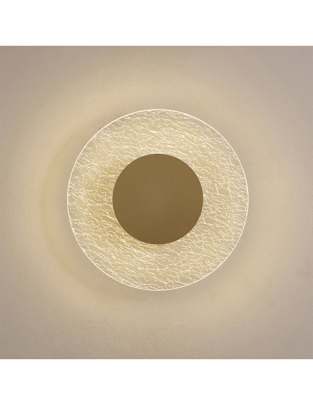 Aplique LED de pared Jewel Oro pequeño  Mantra