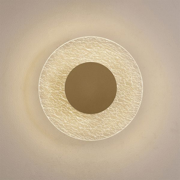 Aplique LED de pared Jewel Oro pequeño  Mantra