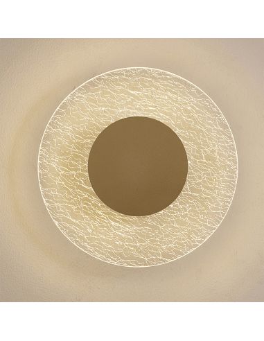 Aplique LED de pared Jewel Oro grande Mantra