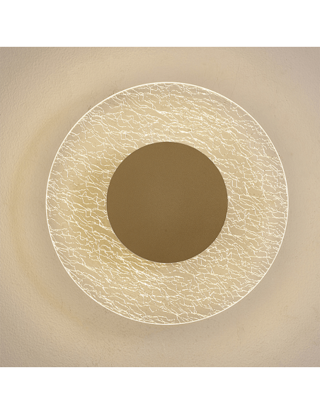 Aplique LED de pared Jewel Oro grande Mantra