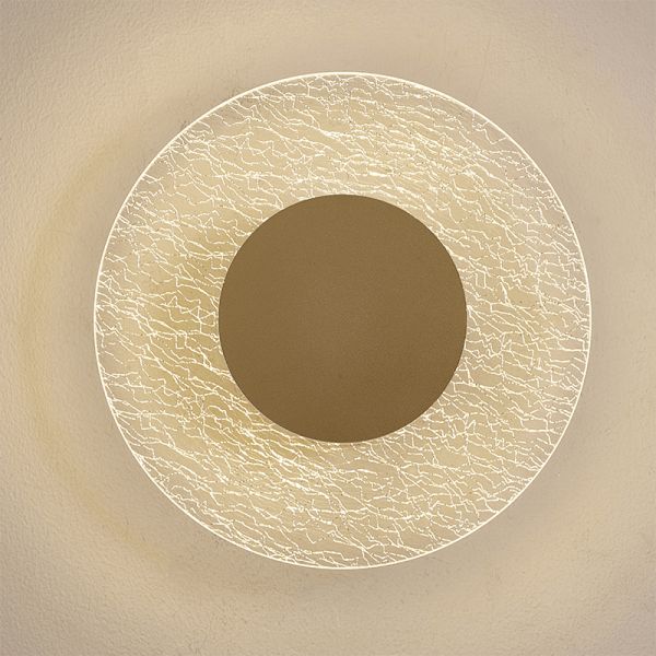 Aplique LED de pared Jewel Oro grande Mantra