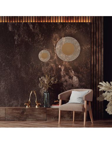 Aplique LED de pared Jewel Oro grande o pequeño