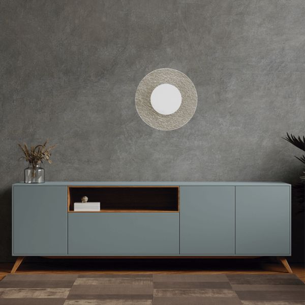 Candeeiro de parede LED redondo Jewel branco 3000k ambiente