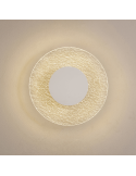 Lâmpada de parede LED redonda Jewel branca 3000k pequena Mantra